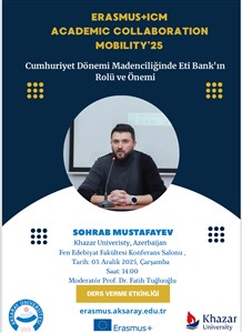 Bakü Hazar Üniversitesi Misafir Akademisyenlerinden Konferans Serisi