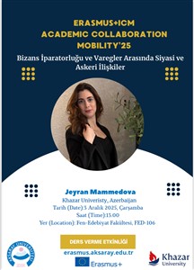 Bakü Hazar Üniversitesi Misafir Akademisyenlerinden Konferans Serisi